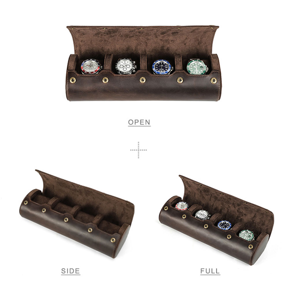 빈티지 정품 가죽 시계 롤 케이스, 휴대용 정리함 디스 - Watch Travel Roll Case 3 Slots Leather 리뷰 및 가격