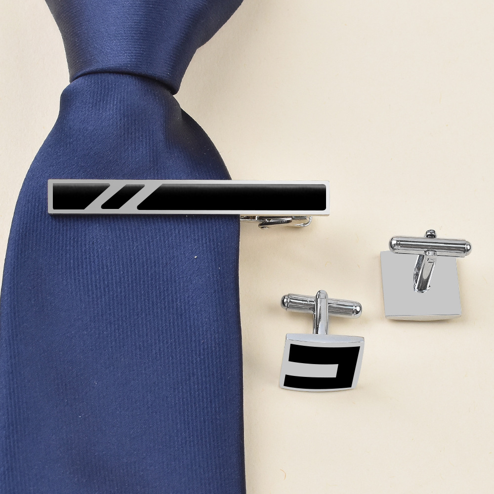 새로운 구리 남성 비즈니스 캐주얼 타이 클립 세트 도매 - Tie Clip Bar Set Stainless Steel 리뷰 및 가격
