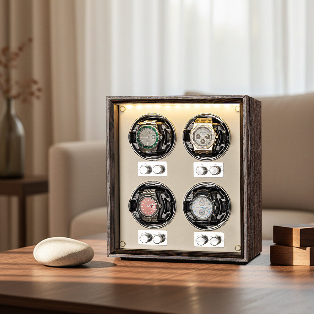 Virtorix 4 슬롯 시계 와인더 호두나무 마부치  - Watch Winder 4 Watches Automatic Silent 리뷰 및 가격
