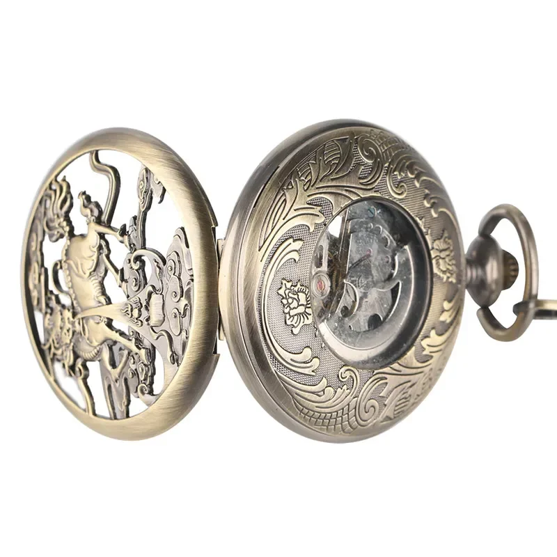 레트로 카이린 스켈레톤 남성용 포켓 시계 스팀펑크 여성 - Pocket Watch Mechanical Skeleton Vintage 리뷰 및 가격