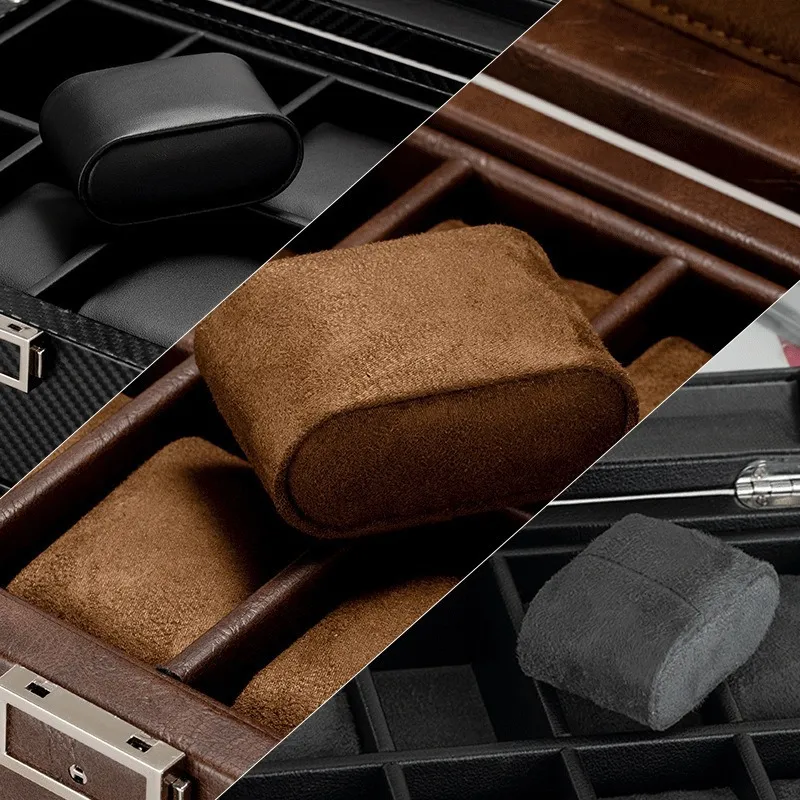 새로운 시계 와인더 박스, 기계식 카본 파이버 PU 가 - Watch Display Storage Box Carbon Fiber 리뷰 및 가격