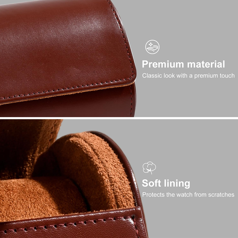 고급 PU 가죽 시계 케이스, 시계 롤 여행용 케이스, - Watch Travel Roll Case 3 Slots Leather 리뷰 및 가격