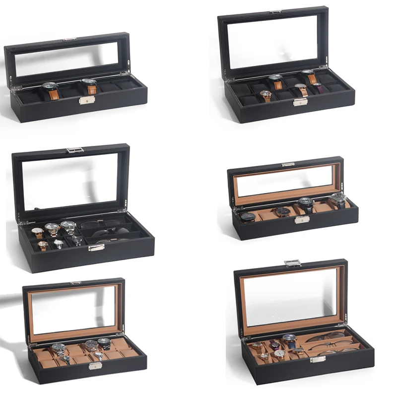 OEM 시계 케이스 보관함 시계 카본 파이버 PU 가죽 - Watch Display Storage Box Carbon Fiber 리뷰 및 가격