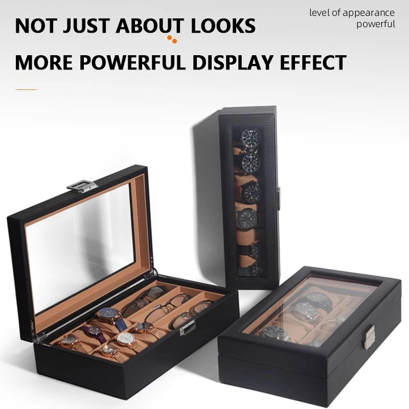 OEM 시계 케이스 보관함 시계 카본 파이버 PU 가죽 - Watch Display Storage Box Carbon Fiber 리뷰 및 가격