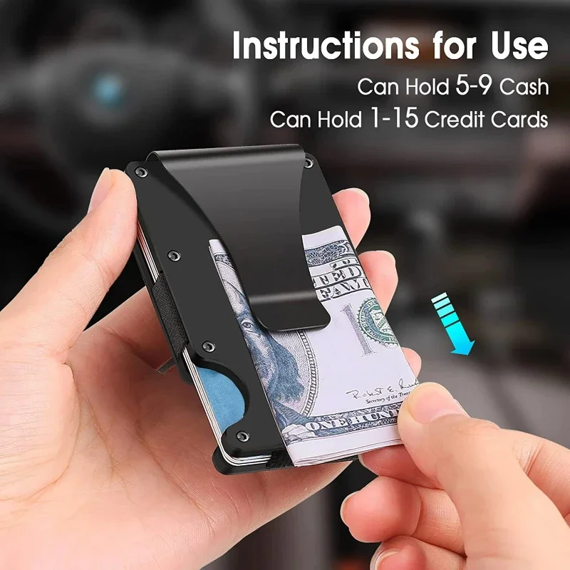 맞춤 이름 남성 지갑 앞주머니 RFID 차단 미니멀리스 - Money Clip Minimalist Rfid Blocking 리뷰 및 가격