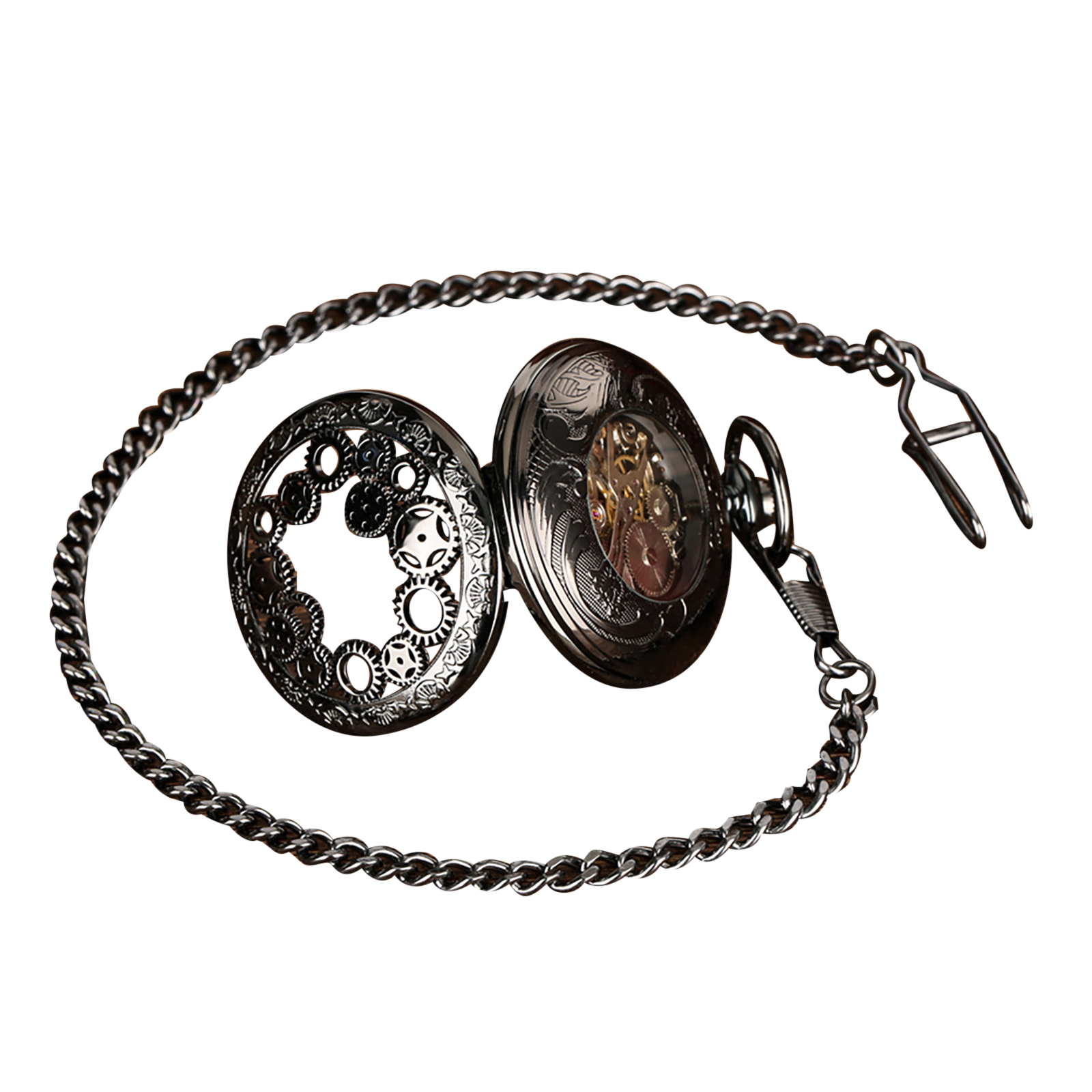 빈티지 수동식 스켈레톤 포켓워치, 로마 숫자 다이얼,  - Pocket Watch Mechanical Skeleton Vintage 리뷰 및 가격