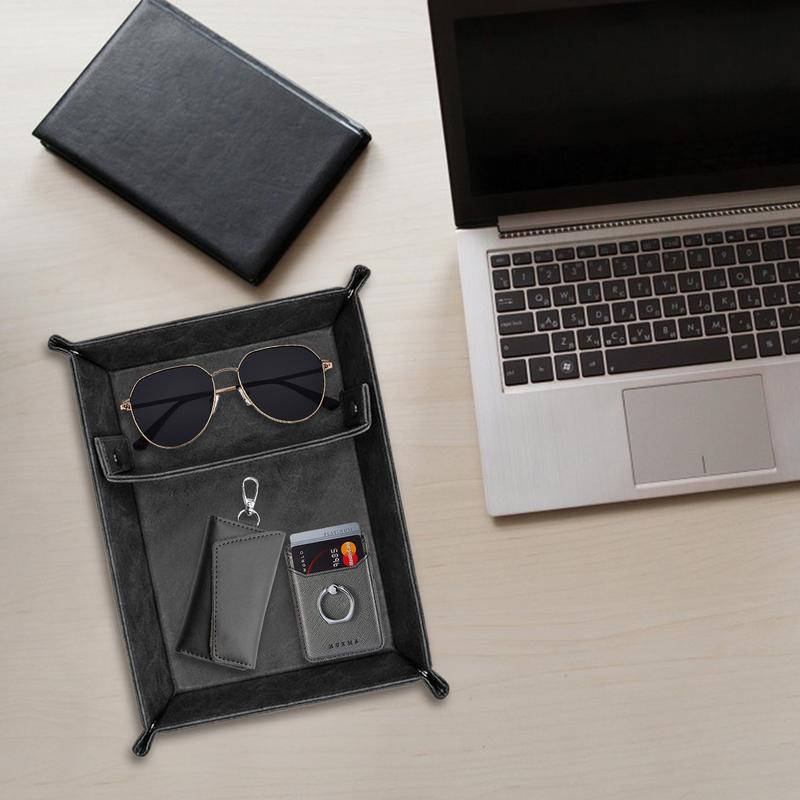 남성용 가죽 발렛 트레이, PU 가죽 책상 발렛 트레이 - Valet Tray Nightstand Organizer Leather 리뷰 및 가격