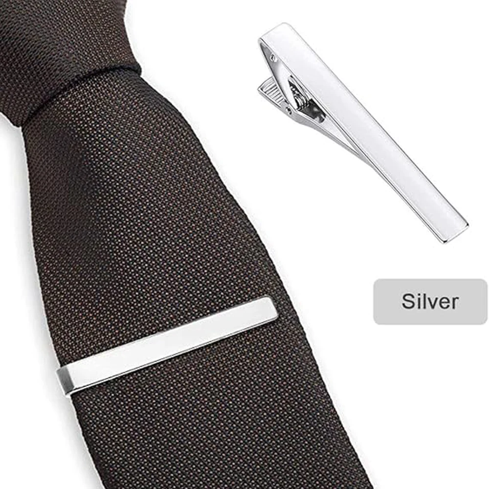 남성용 넥타이 클립 1개 또는 3개 세트, 롱 스타일  - Tie Clip Bar Set Stainless Steel 리뷰 및 가격