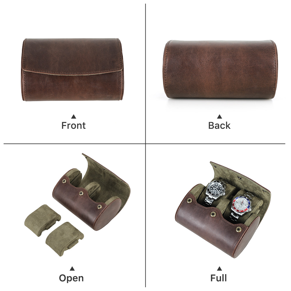 빈티지 정품 가죽 시계 상자 롤 1/2/3/4/6/8  - Watch Travel Roll Case 3 Slots Leather 리뷰 및 가격
