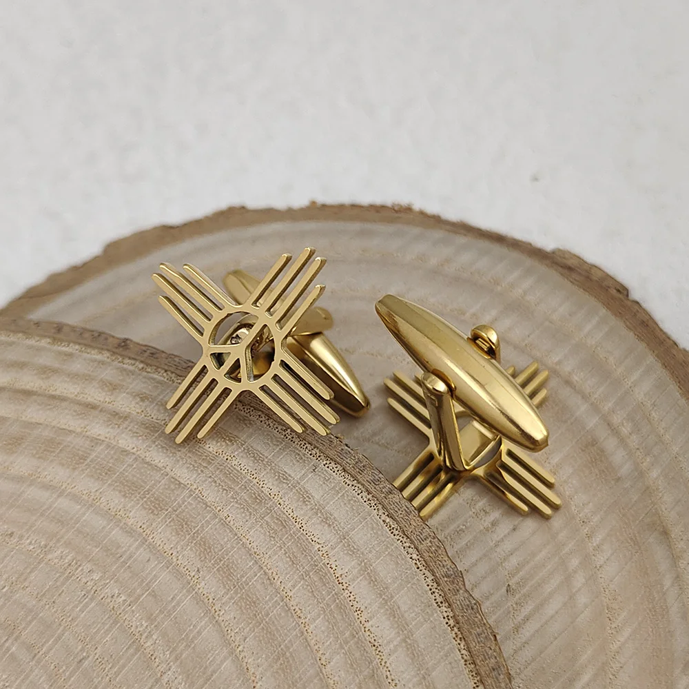 남성용 새로운 패션 스트라이프 커프스 단추, 고급 블랙 - Cufflinks Men Stainless Steel Luxury 리뷰 및 가격