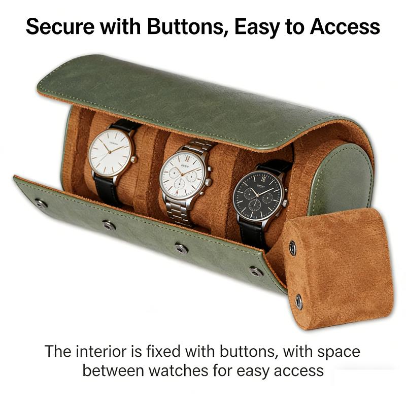 가죽 시계 롤 1/2/3 슬롯 고급 정품 보관함 여행용 - Watch Travel Roll Case 3 Slots Leather 리뷰 및 가격