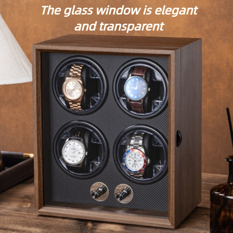 자동 시계 와인더 2/4/6 슬롯 가정용 시계 보관함  - Watch Winder 4 Watches Automatic Silent 리뷰 및 가격