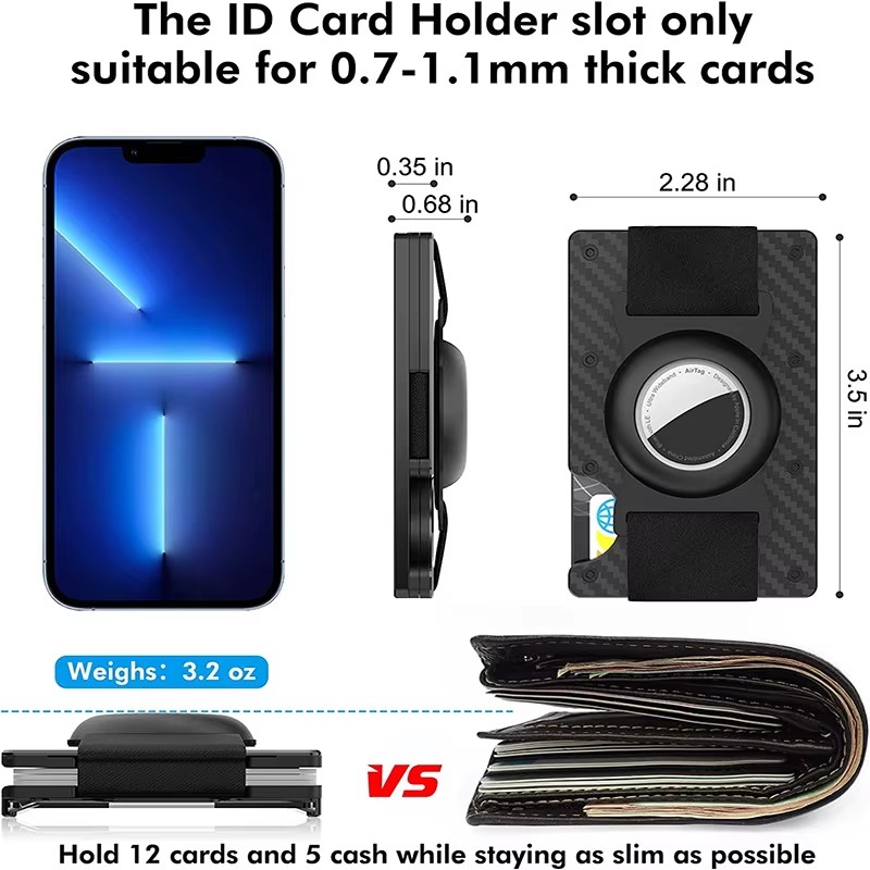 알루미늄 미니멀리스트 지갑 RFID 차단 기능, 에어태 - Money Clip Minimalist Rfid Blocking 리뷰 및 가격
