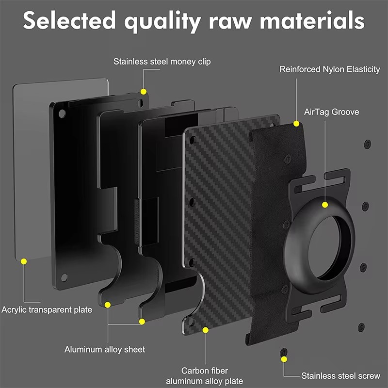 알루미늄 미니멀리스트 지갑 RFID 차단 기능, 에어태 - Money Clip Minimalist Rfid Blocking 리뷰 및 가격