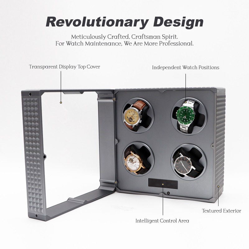4 슬롯 시계 와인더 자동 무소음 기계식 시계 와인딩  - Watch Winder 4 Watches Automatic Silent 리뷰 및 가격