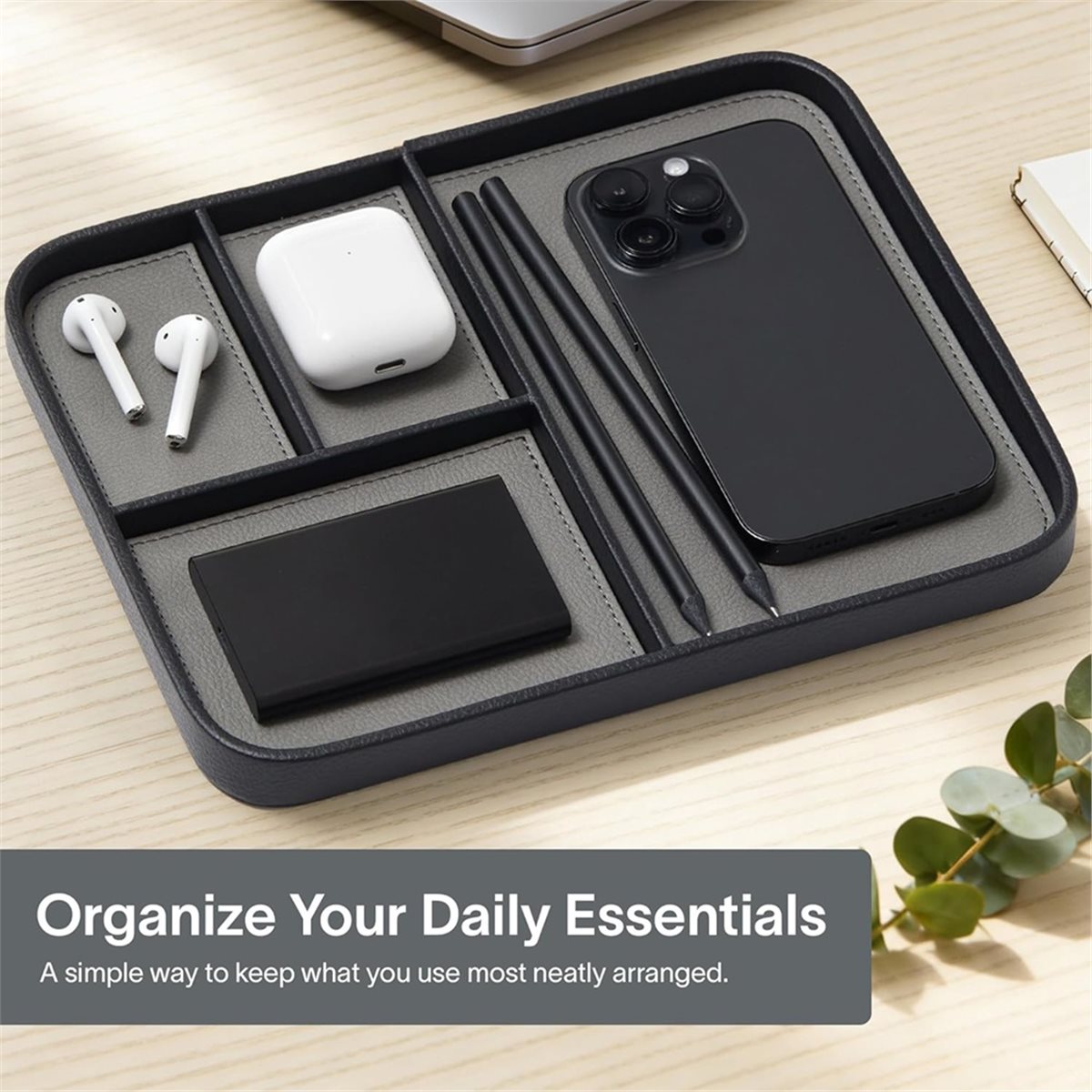 추천사항     가죽 발렛 트레이, 남성용 세련된 침실 - Valet Tray Nightstand Organizer Leather 리뷰 및 가격