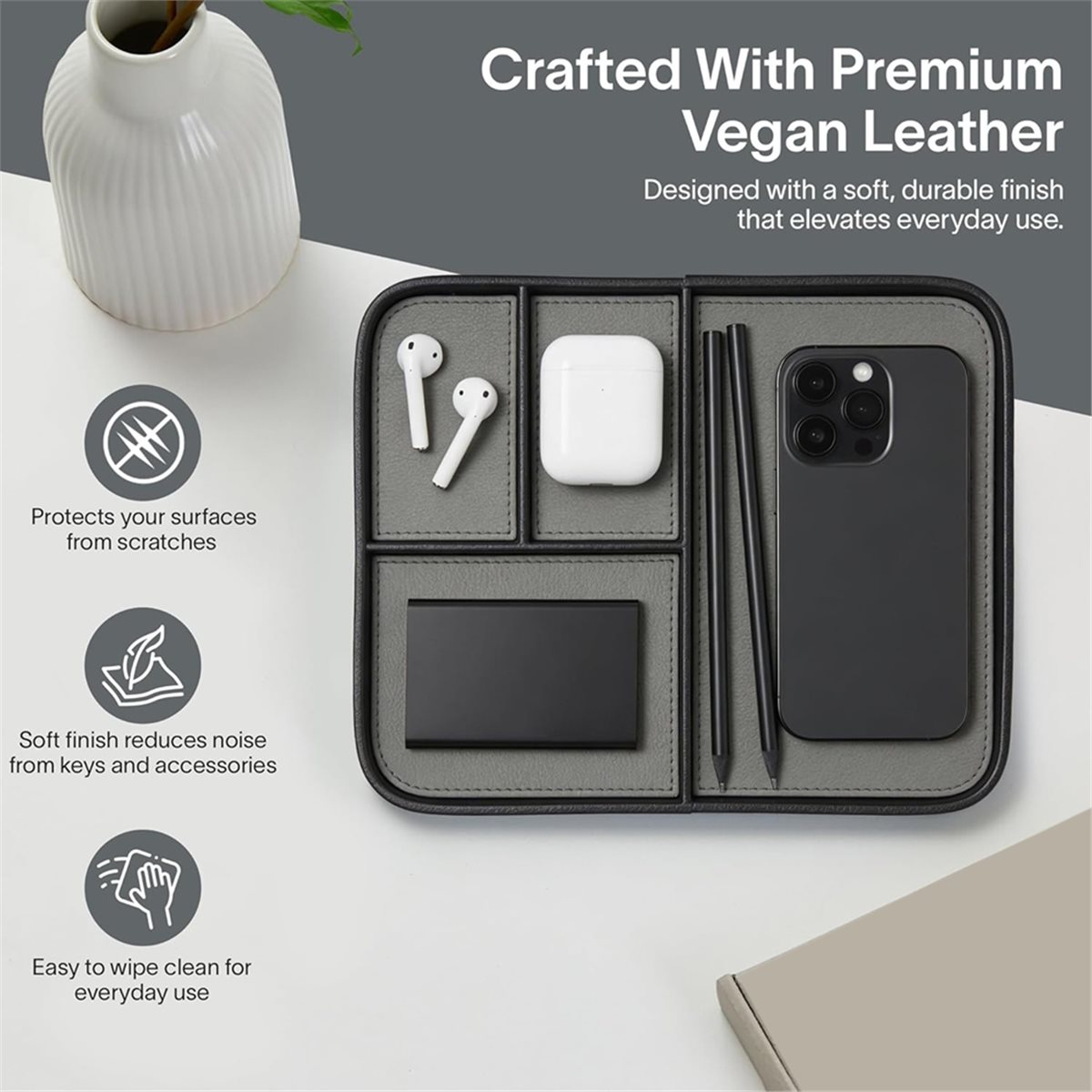 추천사항     가죽 발렛 트레이, 남성용 세련된 침실 - Valet Tray Nightstand Organizer Leather 리뷰 및 가격
