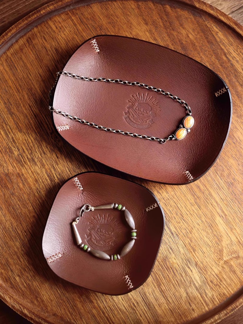 수제 이탈리아 가죽 발렛 트레이 현관 정리함 침대 옆  - Valet Tray Nightstand Organizer Leather 리뷰 및 가격