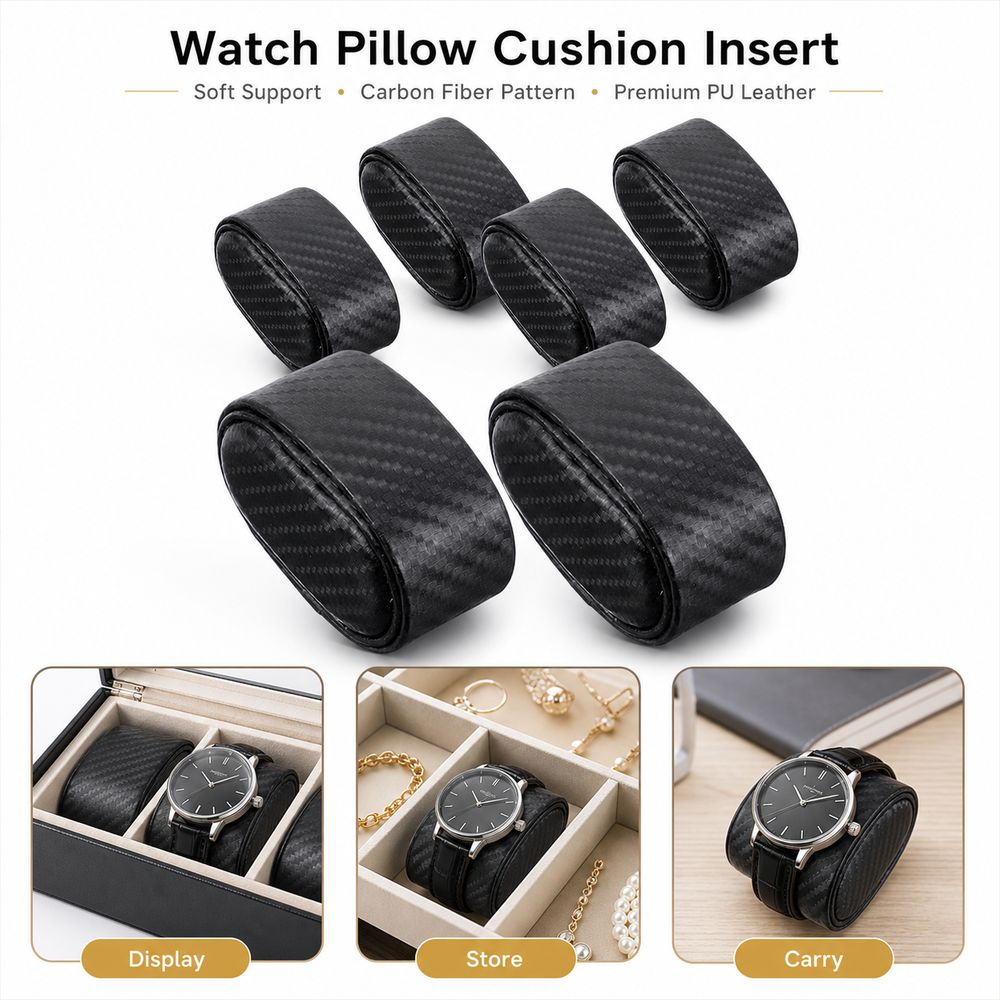 카본 파이버 질감 시계 디스플레이 베개 PU 소프트 패 - Watch Display Storage Box Carbon Fiber 리뷰 및 가격