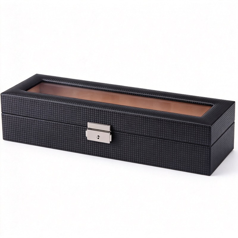 카본 파이버 패턴의 6칸 수납형 가죽 시계 보관함/시계 - Watch Display Storage Box Carbon Fiber 리뷰 및 가격