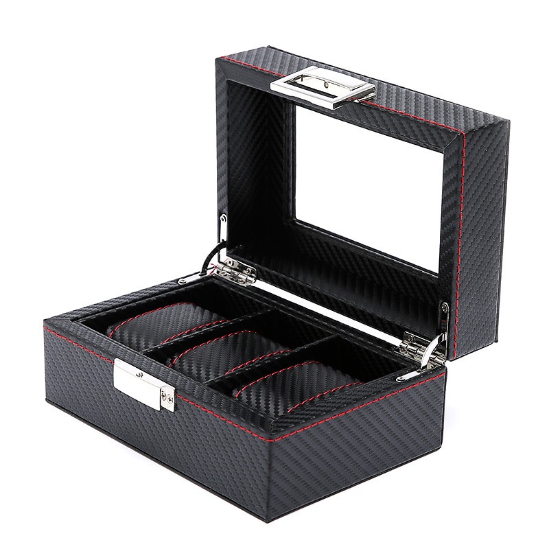카본 섬유 소재의 시계 보관함, 다중 슬롯으로 구성되어 - Watch Display Storage Box Carbon Fiber 리뷰 및 가격