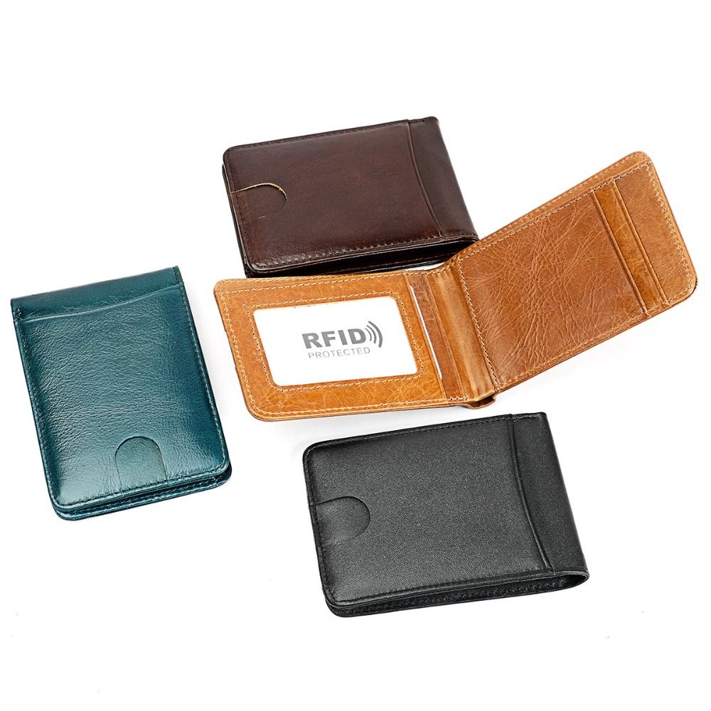 미니멀리스트 남성 가죽 슬림 지갑 6 카드 슬롯 소가죽 - Money Clip Minimalist Rfid Blocking 리뷰 및 가격