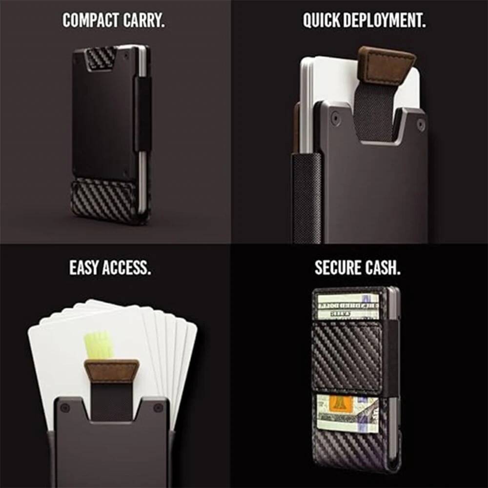 OUIO 남성용 RFID 차단 미니멀리스트 가죽 지갑  - Money Clip Minimalist Rfid Blocking 리뷰 및 가격