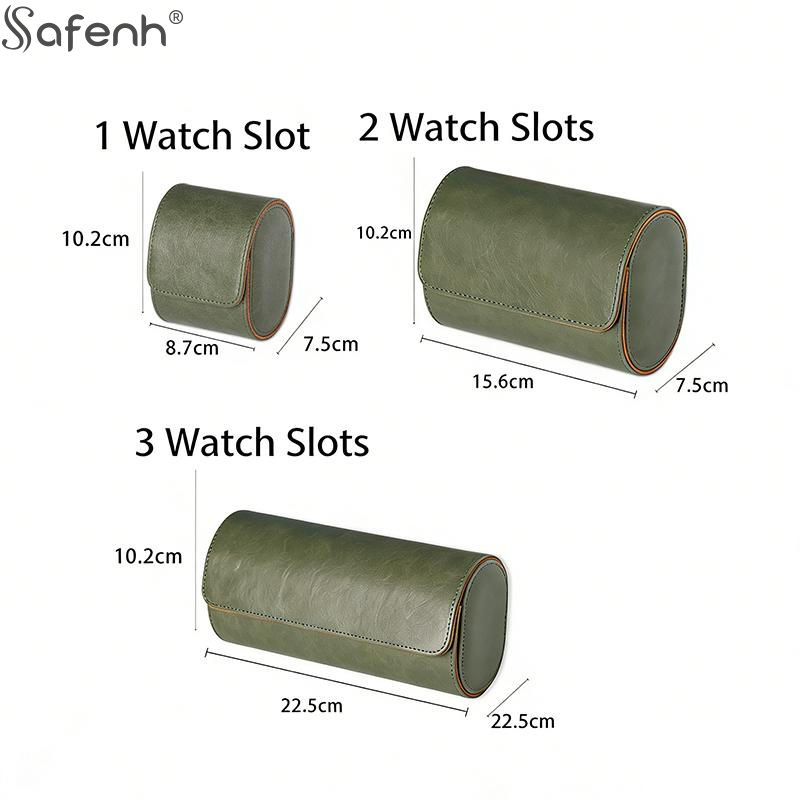 고급 가죽 시계 롤 1 2 3 슬롯 보관 케이스 정품  - Watch Travel Roll Case 3 Slots Leather 리뷰 및 가격