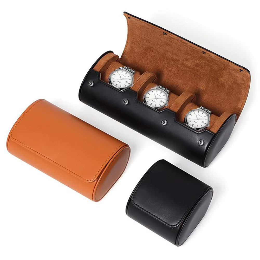 시계 롤 여행 케이스 시계 상자 주최자 남성용 1/2/ - Watch Travel Roll Case 3 Slots Leather 리뷰 및 가격