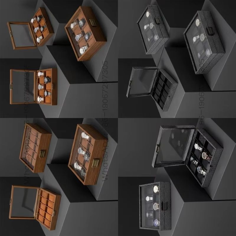20230 카본 파이버 그레인 우드 10자리 시계 보관 - Watch Display Storage Box Carbon Fiber 리뷰 및 가격