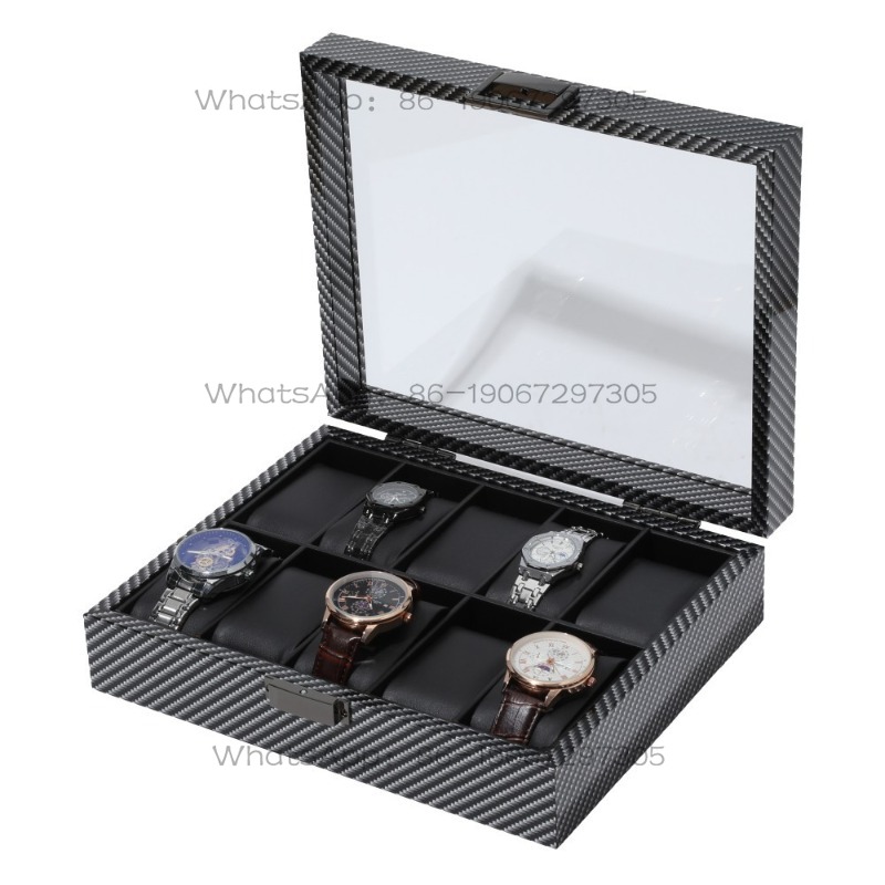 20230 카본 파이버 그레인 우드 10자리 시계 보관 - Watch Display Storage Box Carbon Fiber 리뷰 및 가격