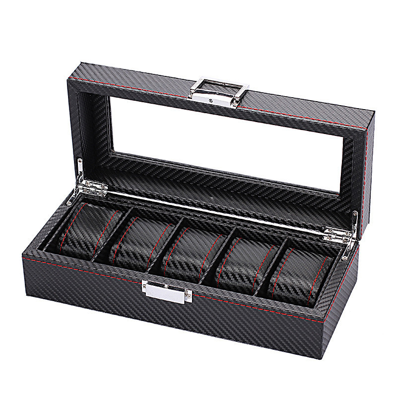 WellZone 패션 스타일 5/6/10/12 위치 검 - Watch Display Storage Box Carbon Fiber 리뷰 및 가격