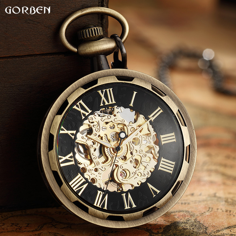 남성 및 여성용 빈티지 시계 목걸이, 스팀펑크 스켈레톤 - Pocket Watch Mechanical Skeleton Vintage 리뷰 및 가격