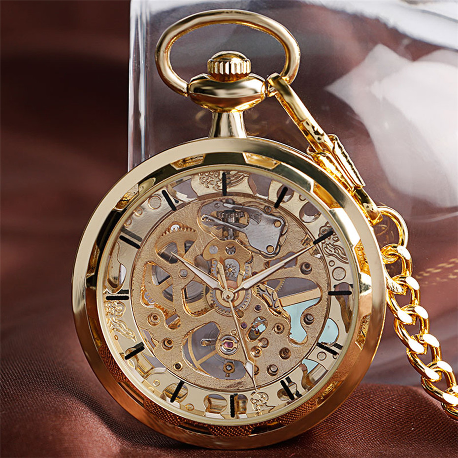 투명한 오픈 페이스 속이 비치는 스켈레톤 기계식 포켓  - Pocket Watch Mechanical Skeleton Vintage 리뷰 및 가격